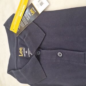 New Navy‎ Uniform Polo Shortsleeve Shirt Stretch Pique Juniors XL